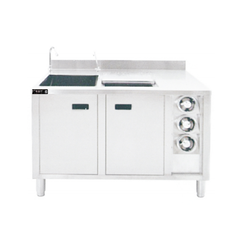 Sink s operadlom + ľadový kúpeľ + pohár